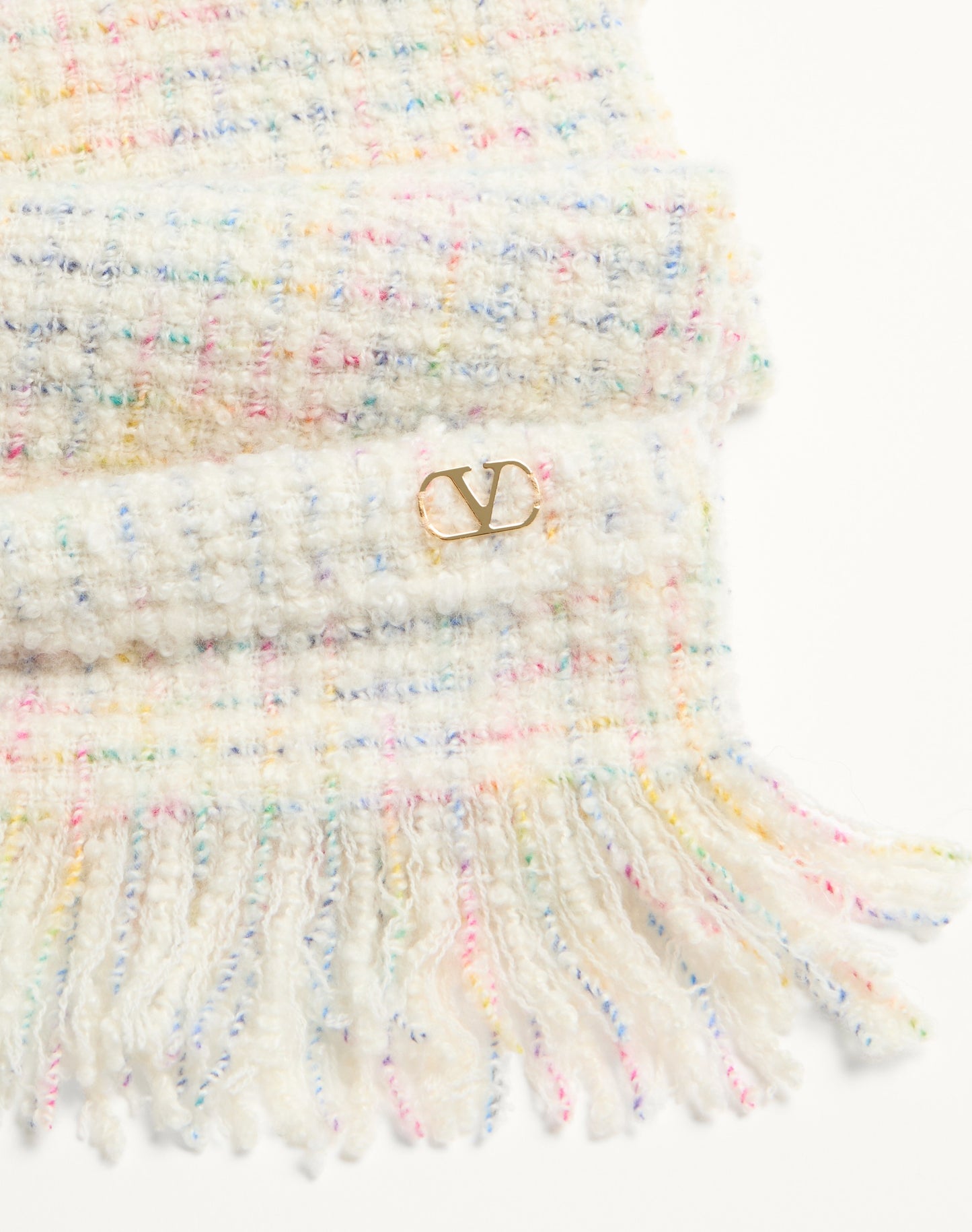 Vlogo Signature Wool And Cashmere Scarf
