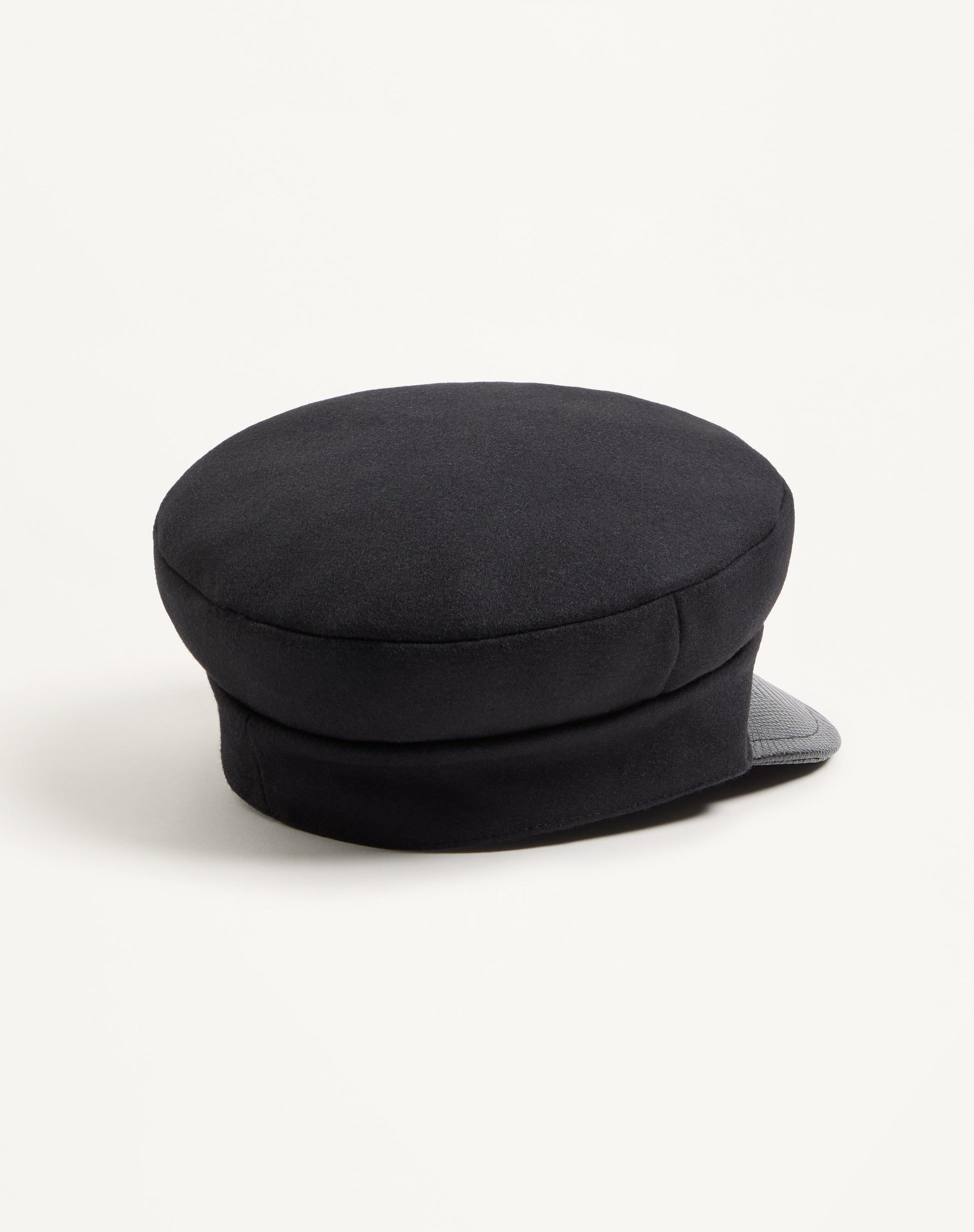 Vlogo Signature Wool Cap With Leather Visor
