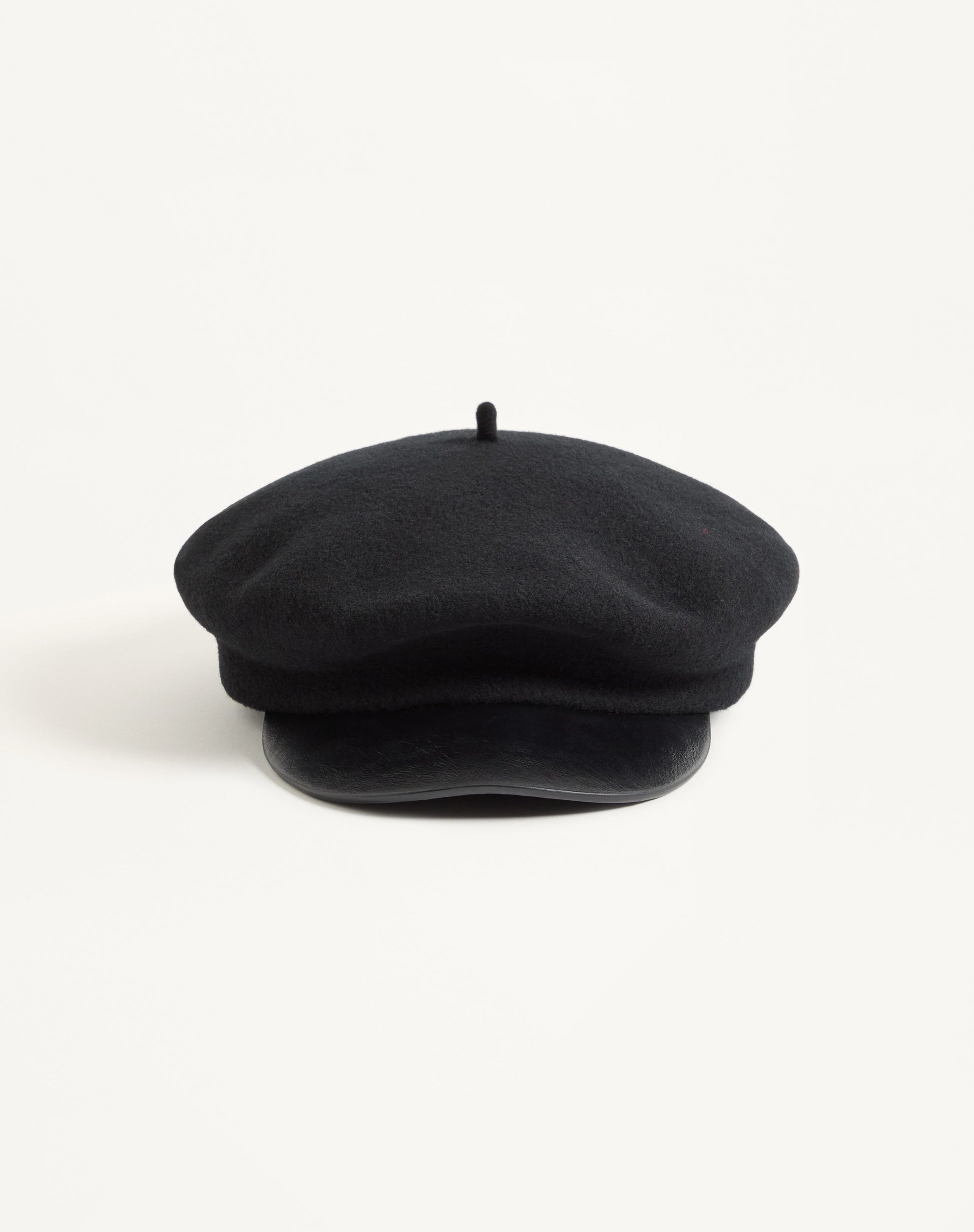 Vlogo Signature Wool Cap With Leather Visor