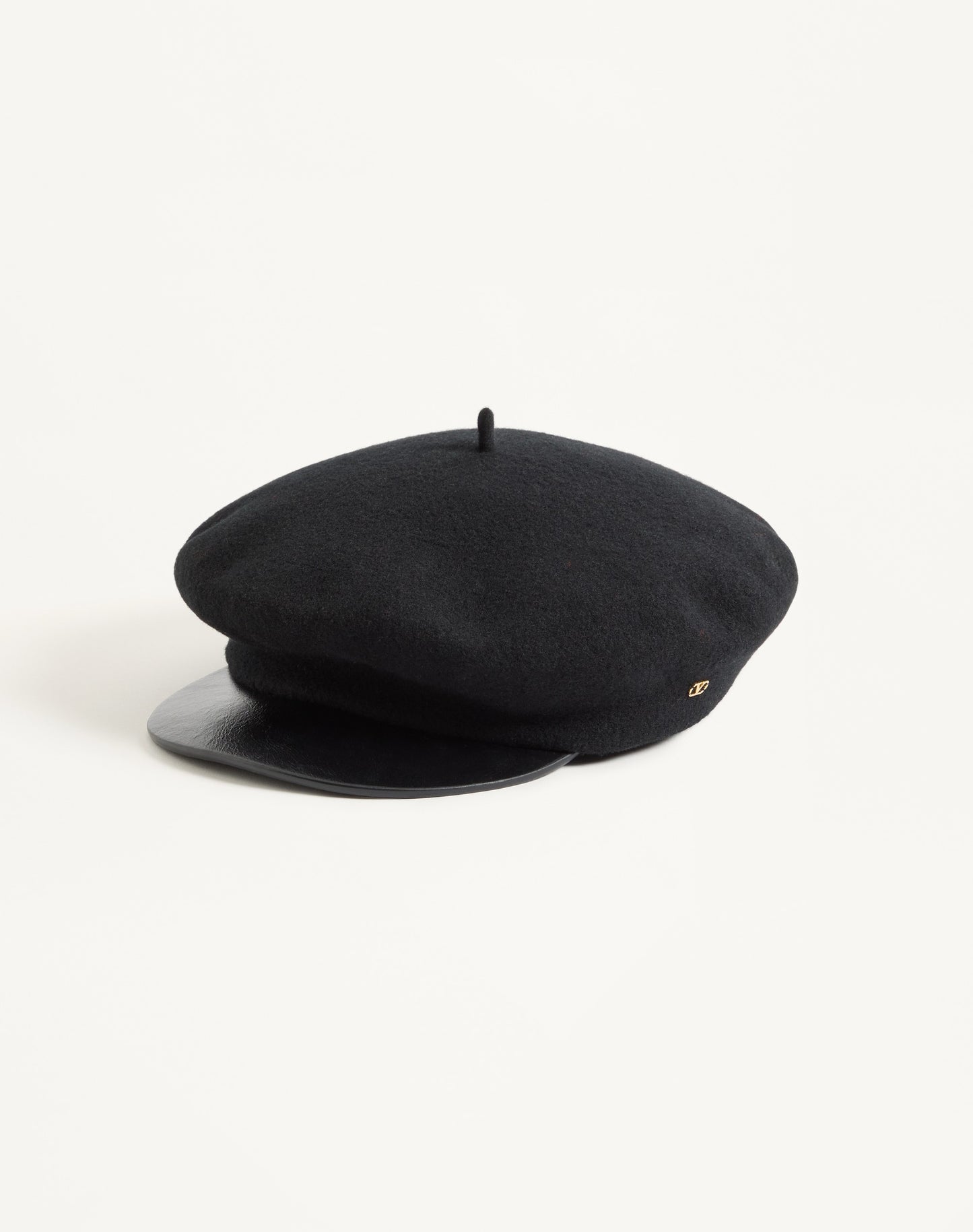 Vlogo Signature Wool Cap With Leather Visor