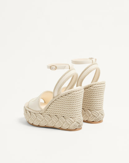 Vlogo Torchon Wedge Sandal In Nappa 130mm
