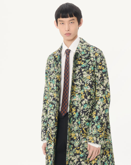 Valentie Silk And Jacquard Tie With Design