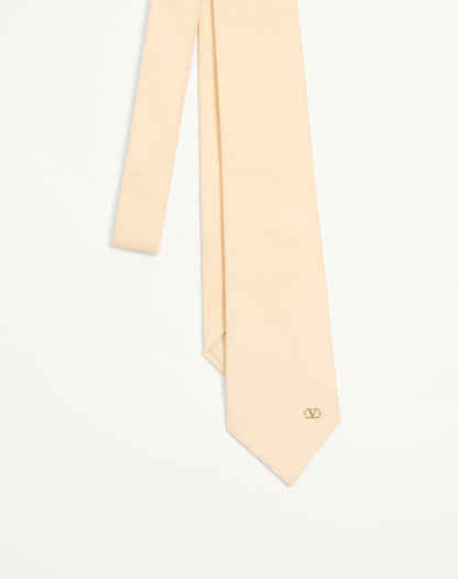 Valentie Silk Tie With Vlogo Signature Detail