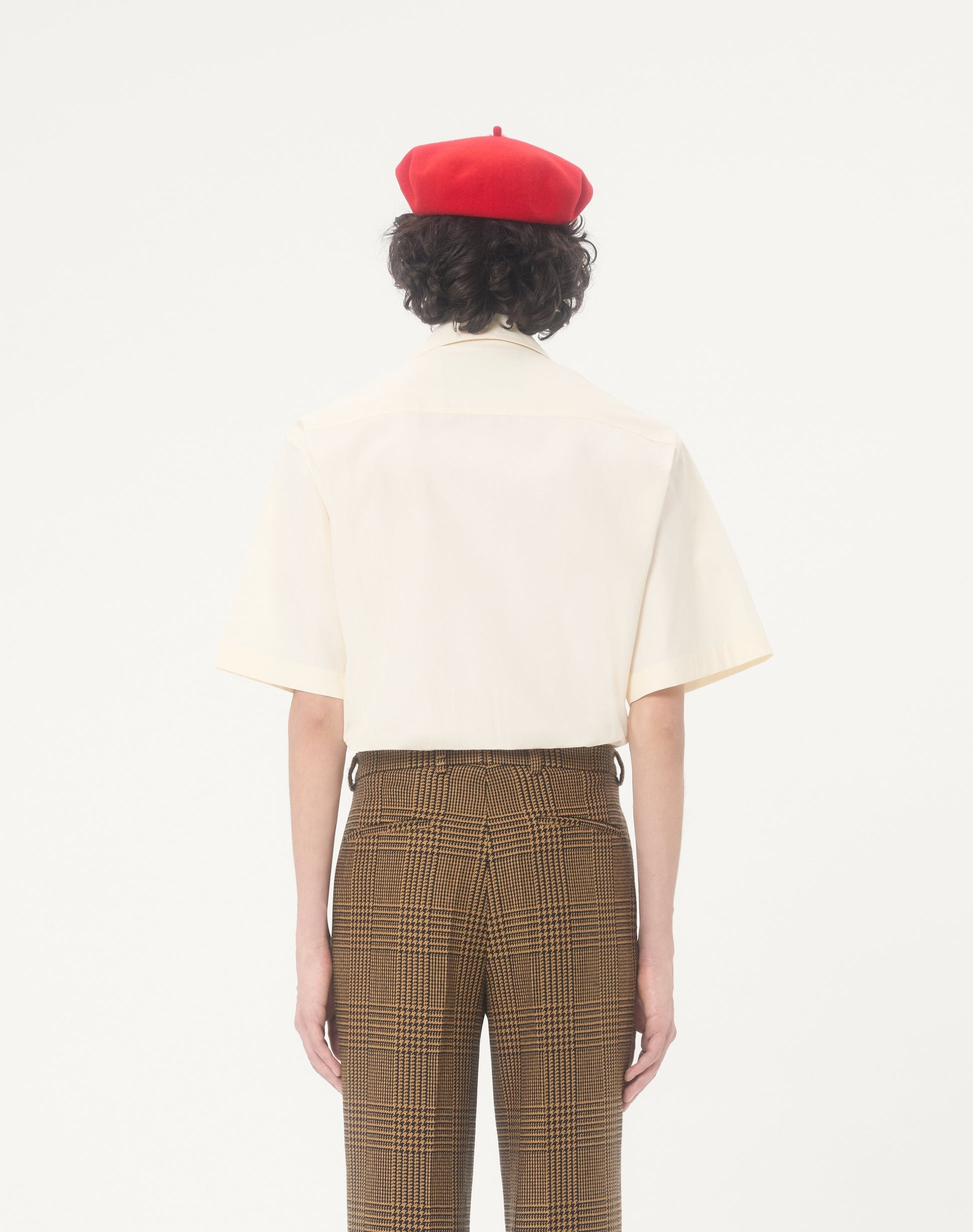 Valentino Cotton Poplin Bowling Shirt With Inlaid V And Vlogo Patch