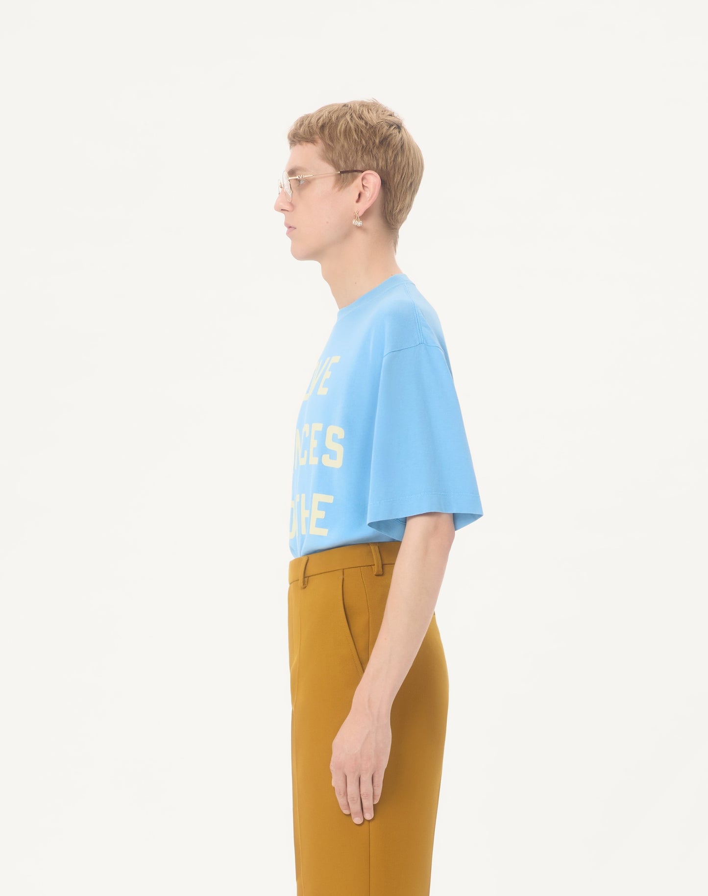 Valentino Cotton T-shirt With Love Dances On The Abyss &amp; Made In Valentino Print
