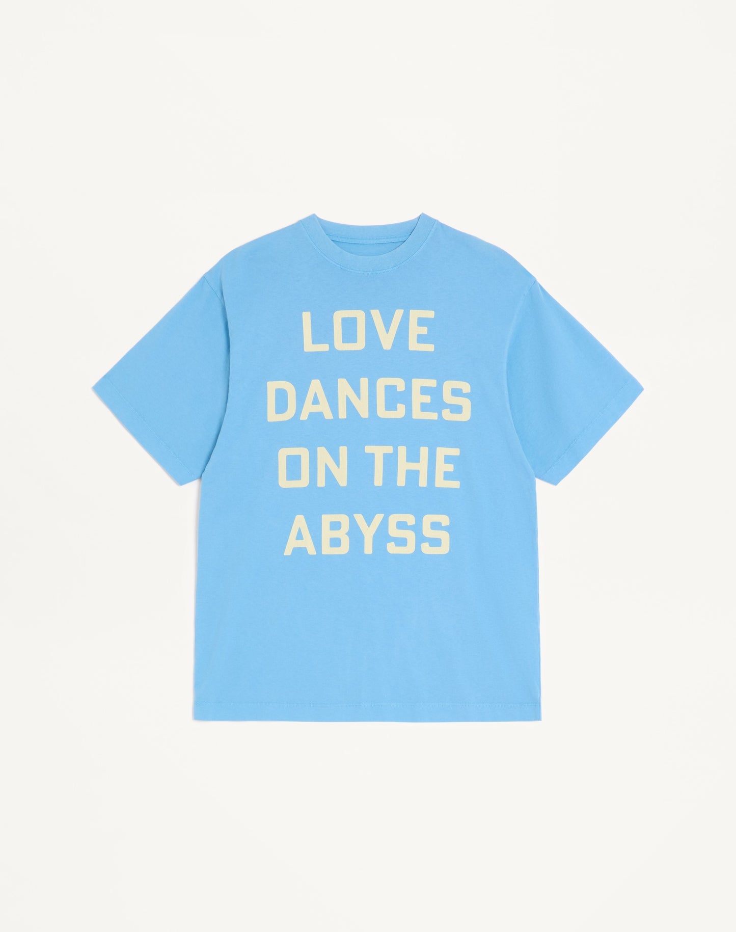 Valentino Cotton T-shirt With Love Dances On The Abyss &amp; Made In Valentino Print