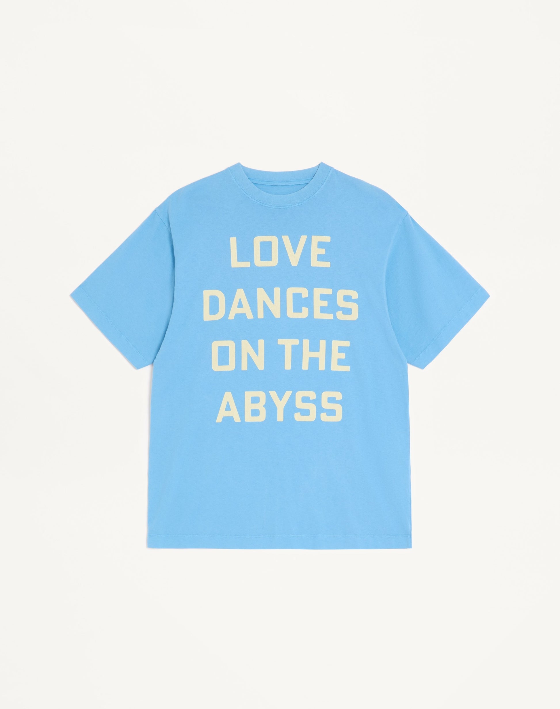 Valentino Cotton T-shirt With Love Dances On The Abyss &amp; Made In Valentino Print