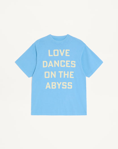 Valentino Cotton T-shirt With Love Dances On The Abyss &amp; Made In Valentino Print