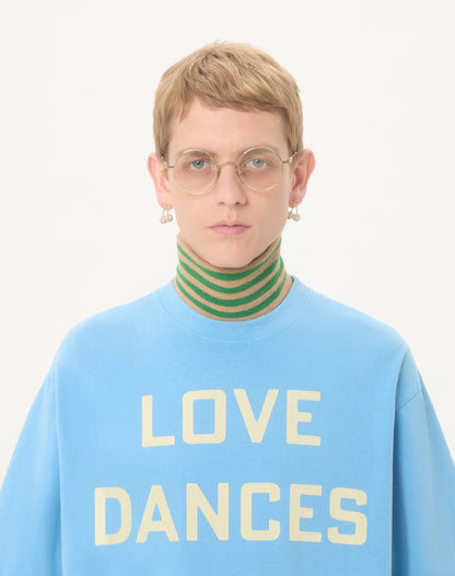 Valentino Cotton T-shirt With Love Dances On The Abyss &amp; Made In Valentino Print