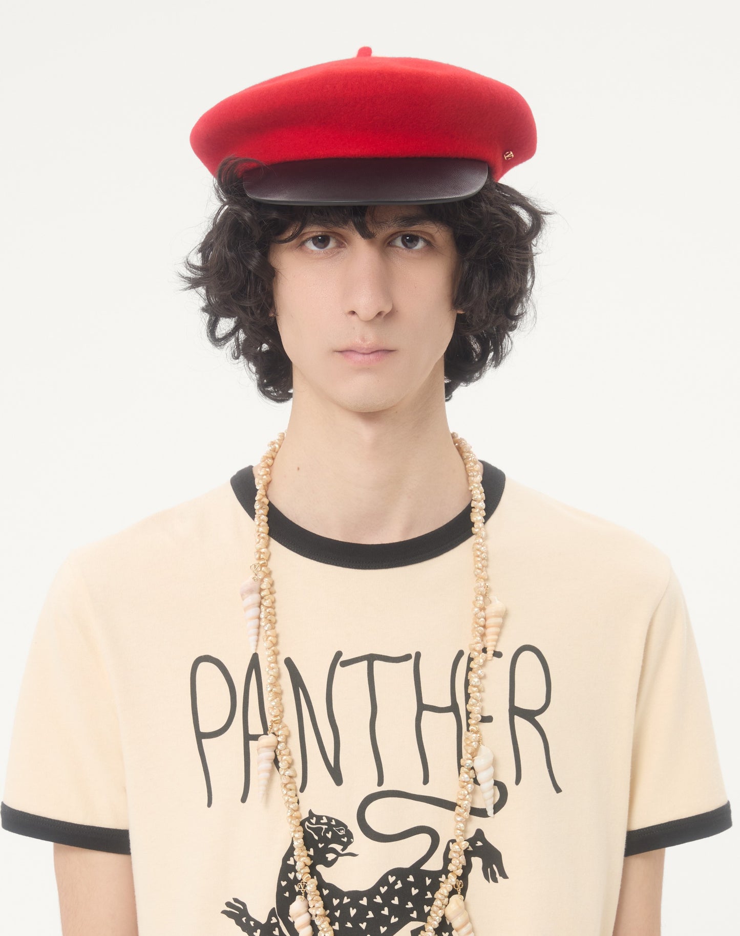 Valentino Cotton T-shirt With Panther Print