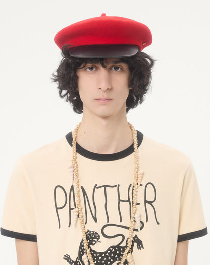 Valentino Cotton T-shirt With Panther Print