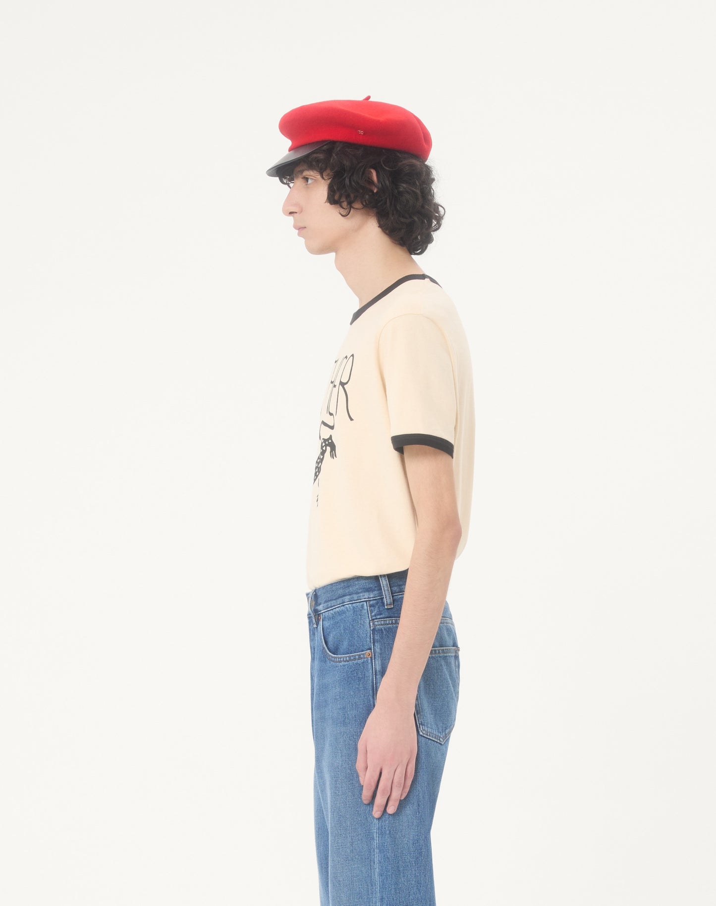 Valentino Cotton T-shirt With Panther Print