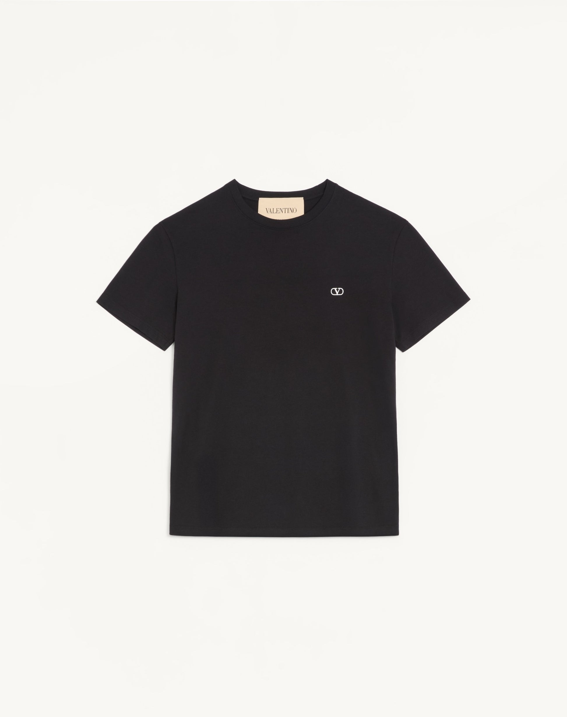 Valentino Cotton T-shirt With Vlogo Embroidery