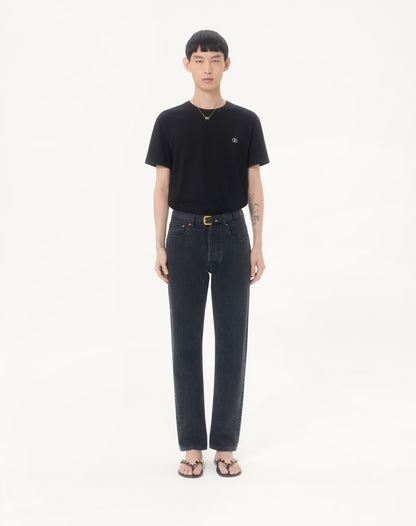 Valentino Cotton T-shirt With Vlogo Embroidery