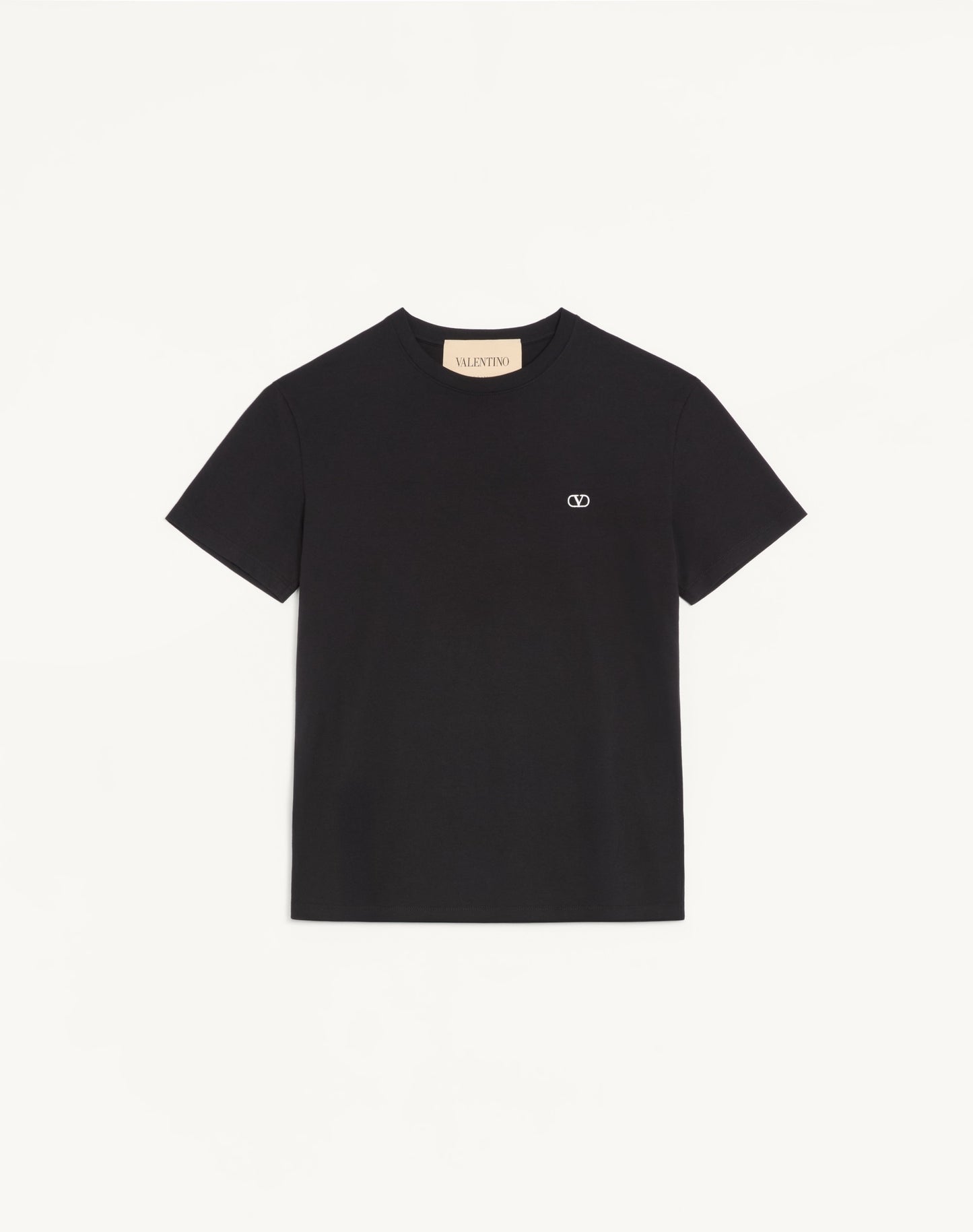 Valentino Cotton T-shirt With Vlogo Embroidery