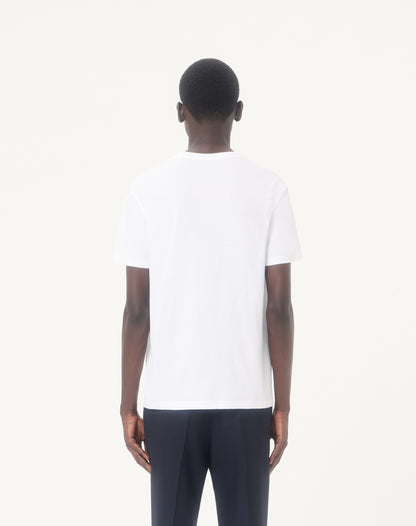 Valentino Cotton T-shirt With Vlogo Embroidery