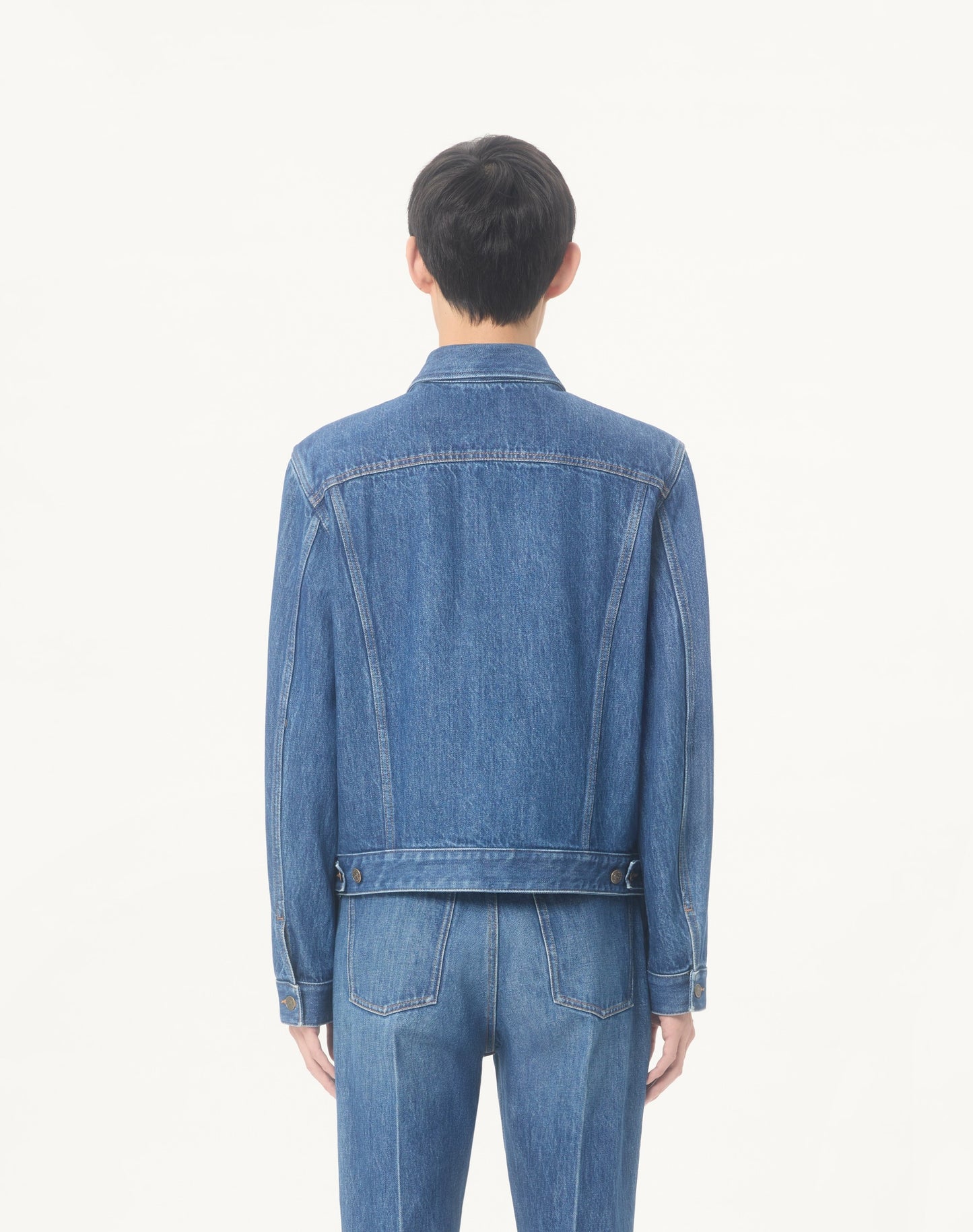 Valentino Denim Jacket With Vgold