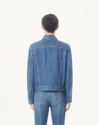 Valentino Denim Jacket With Vgold