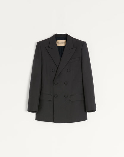 Valentino Double-breasted Wool Gabardine Jacket