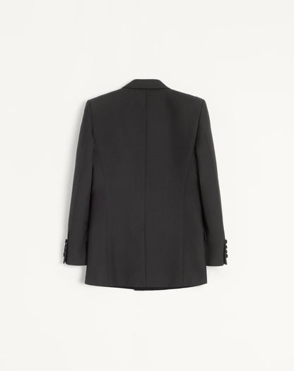Valentino Double-breasted Wool Gabardine Jacket