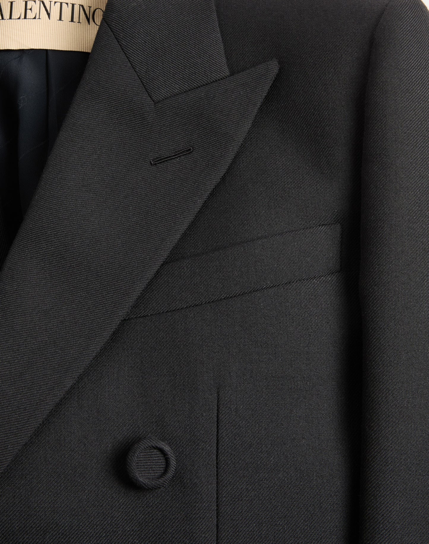 Valentino Double-breasted Wool Gabardine Jacket