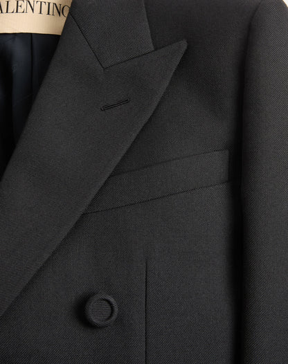 Valentino Double-breasted Wool Gabardine Jacket