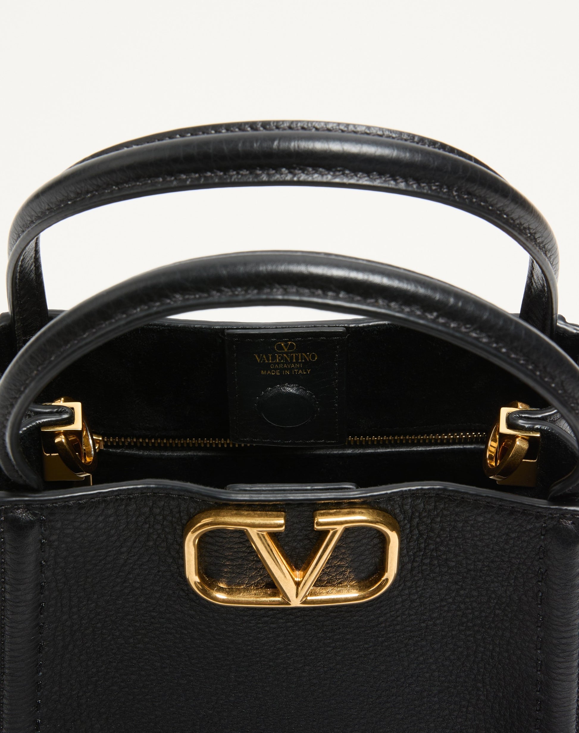 Valentino Garavani Alltime Small Handbag In Grainy Calfskin