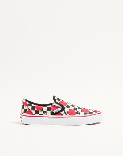 Valentino Garavani And Vans Fabric Slip-on Trainer With Vlogo Checkerboard Print And Polka Dot Detail