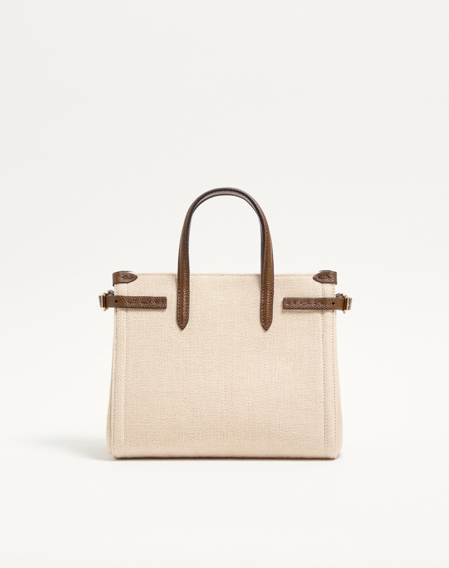 Valentino Garavani Antibes Small Embroidered Linen Shopping Bag
