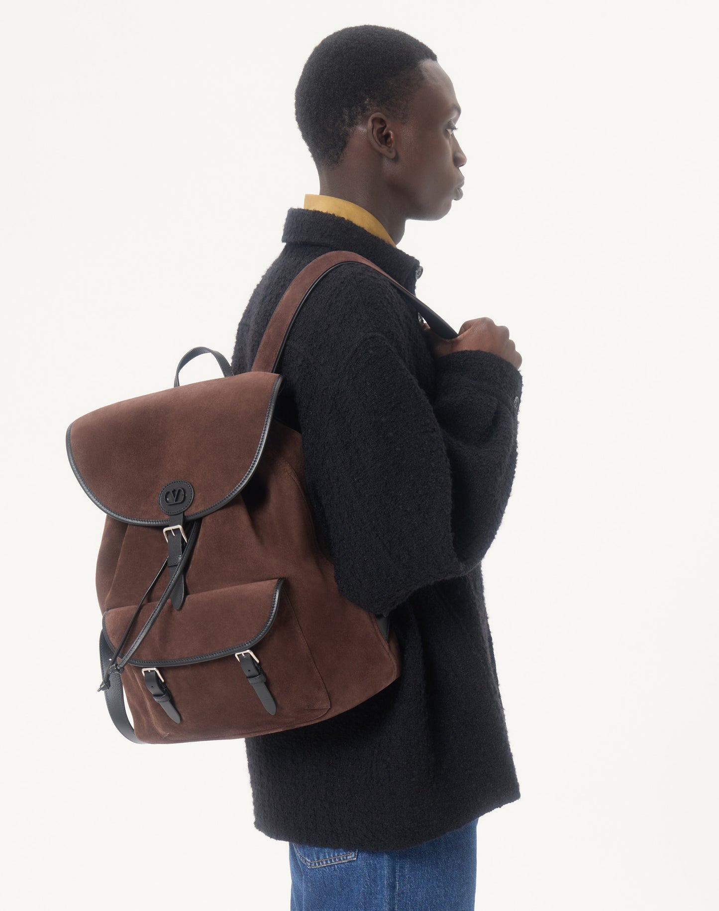 Valentino Garavani Antibes Suede Backpack