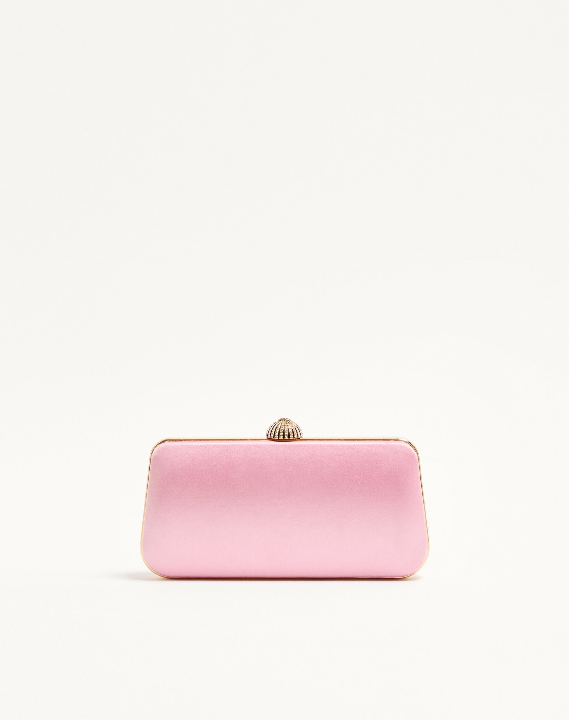 Valentino Garavani Carry Secrets Satin Minaudiere With Floral Pattern Embroidery