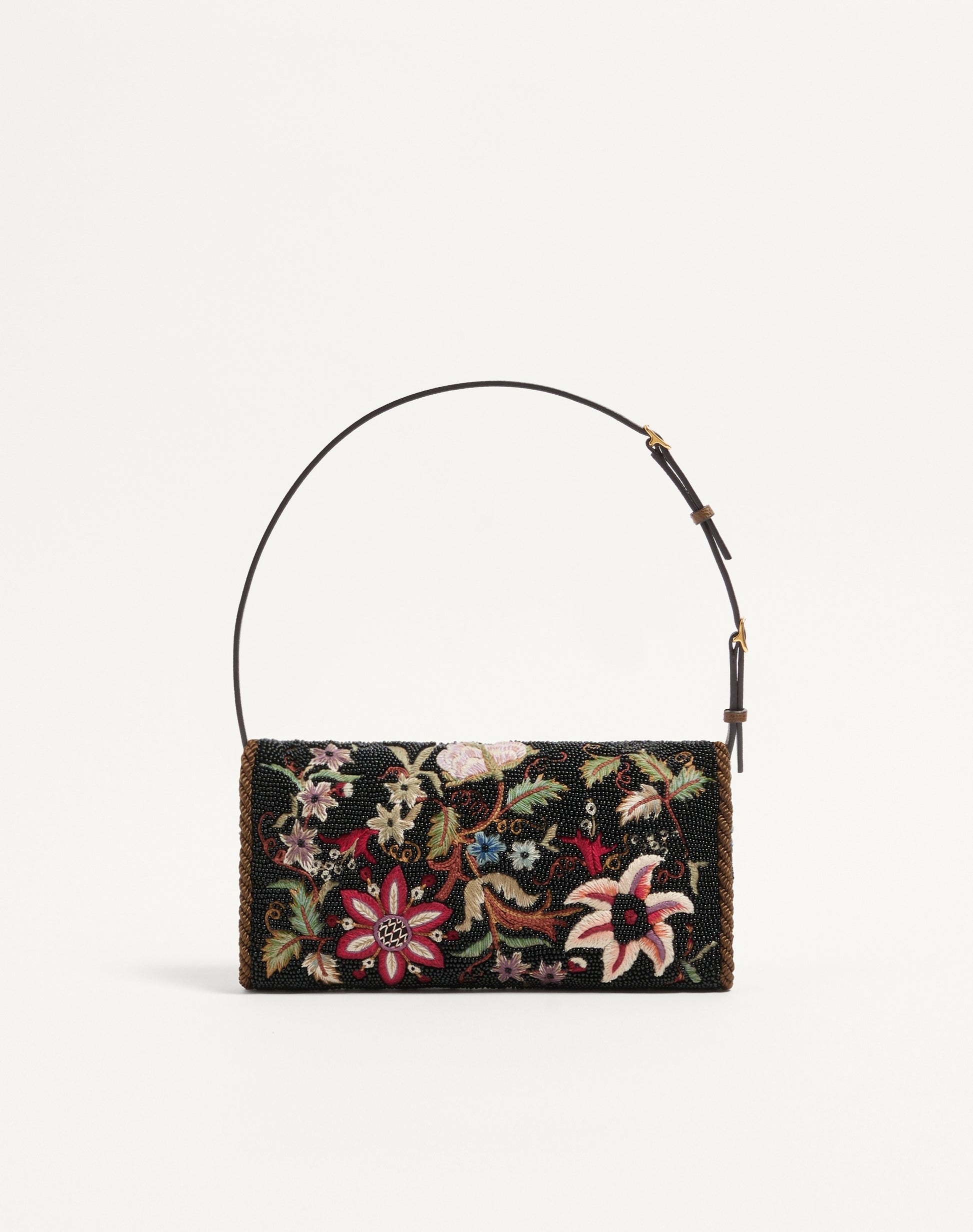 Valentino Garavani Devain Embroidered Small Shoulder Bag
