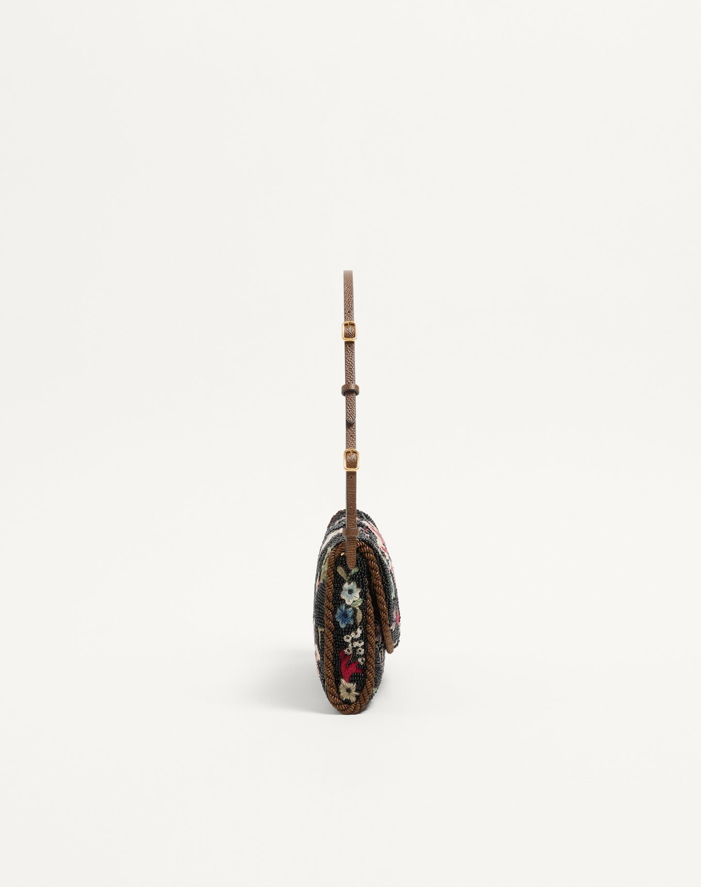 Valentino Garavani Devain Embroidered Small Shoulder Bag