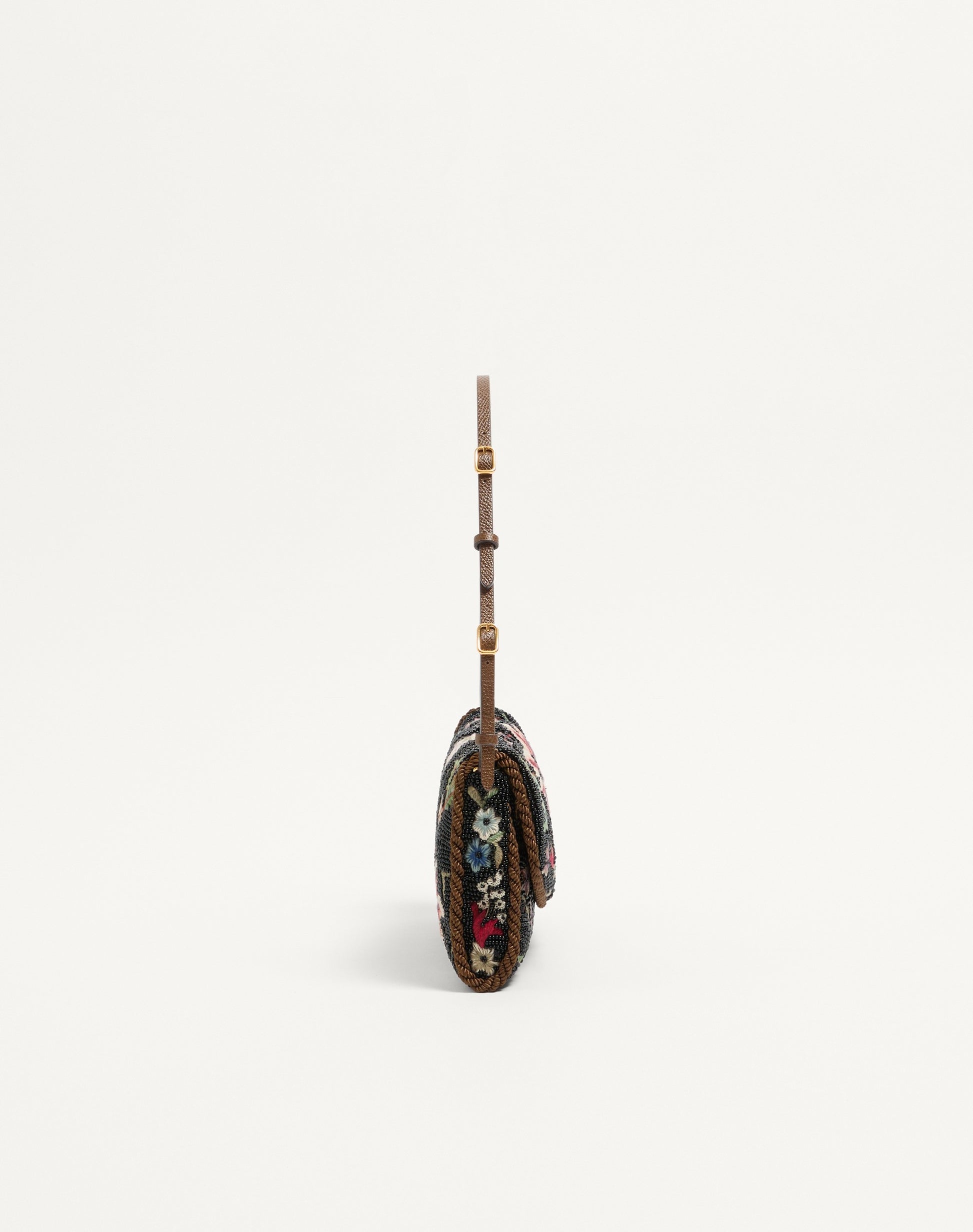 Valentino Garavani Devain Embroidered Small Shoulder Bag