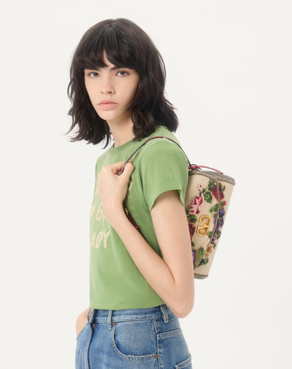 Valentino Garavani Devain Embroidered Small Shoulder Bag
