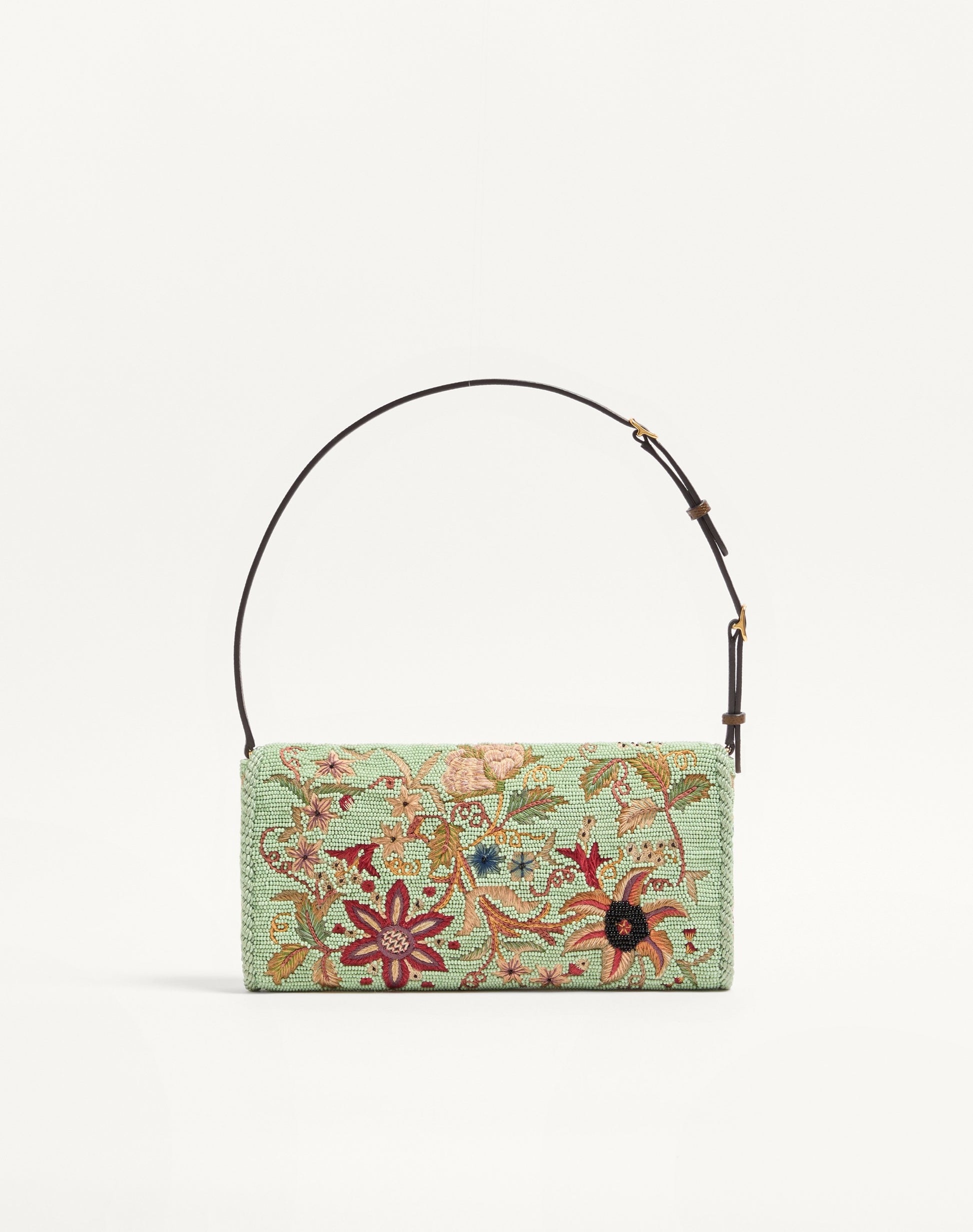 Valentino Garavani Devain Embroidered Small Shoulder Bag