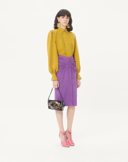 Valentino Garavani Devain Small Embroidered Shoulder Bag