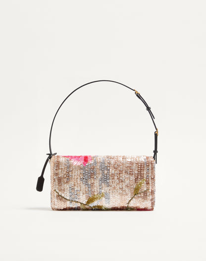 Valentino Garavani Devain Small Embroidered Shoulder Bag