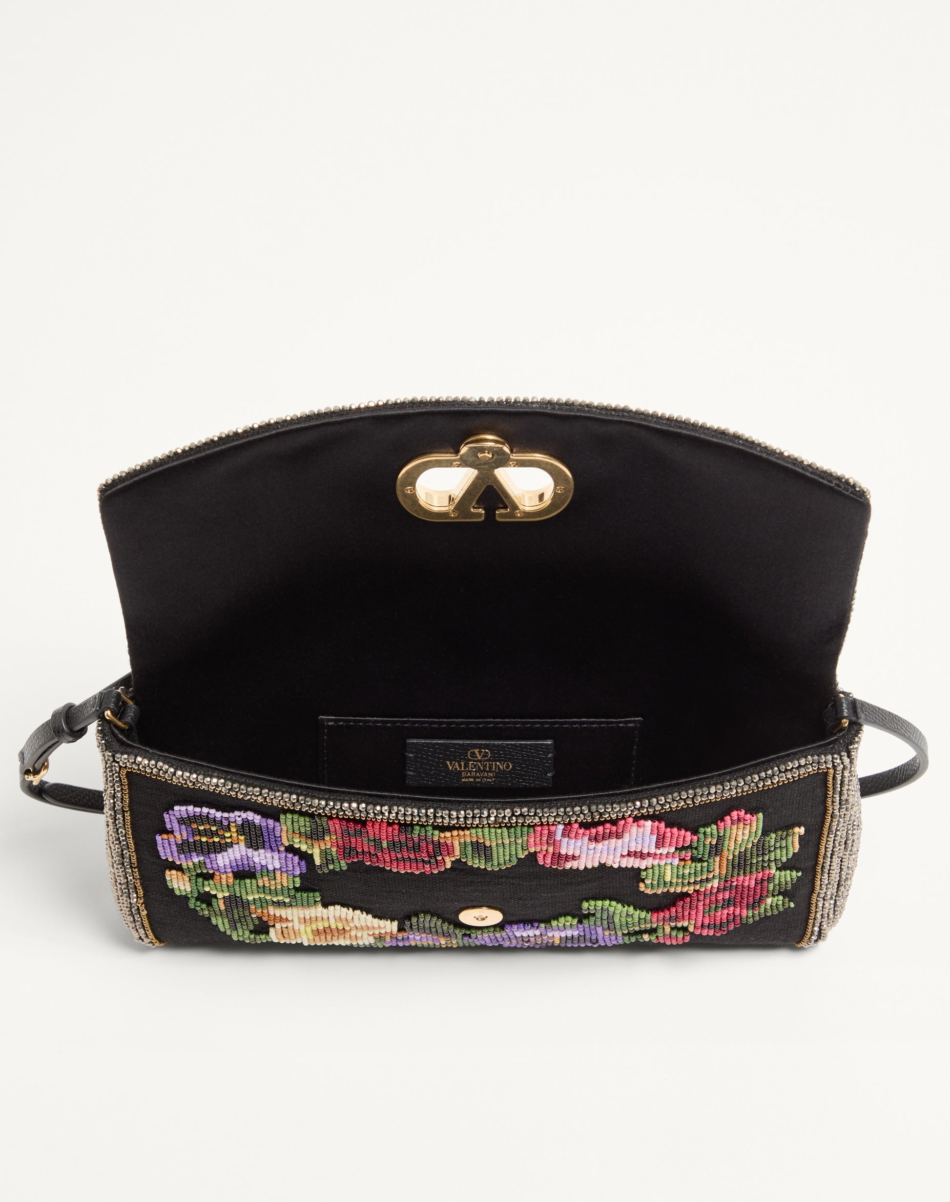 Valentino Garavani Devain Small Embroidered Shoulder Bag
