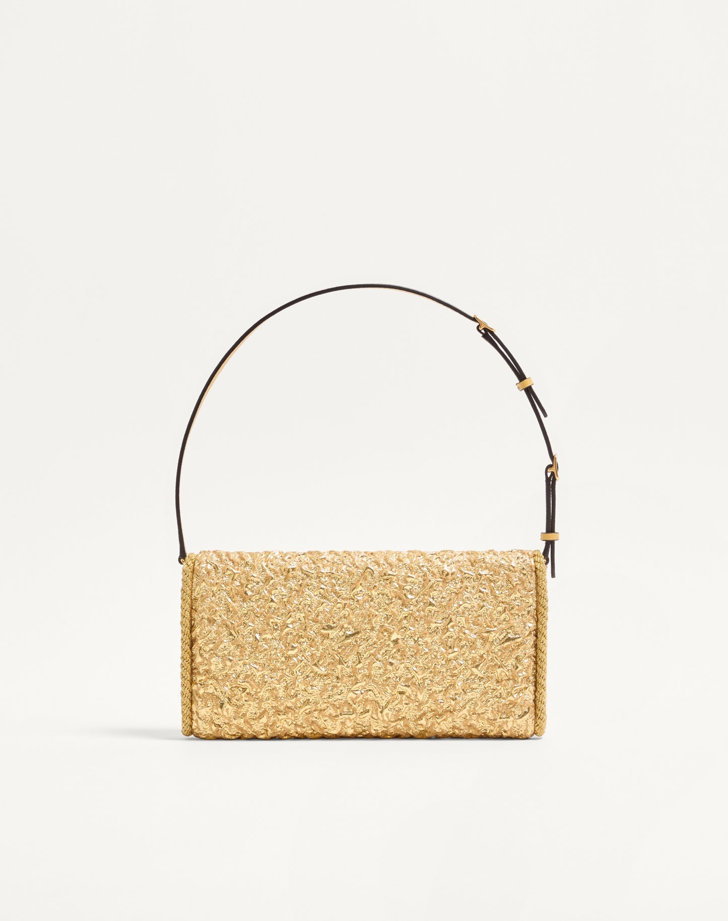 Valentino Garavani Devain Small Shoulder Bag In Cloqué Jacquard Fabric.