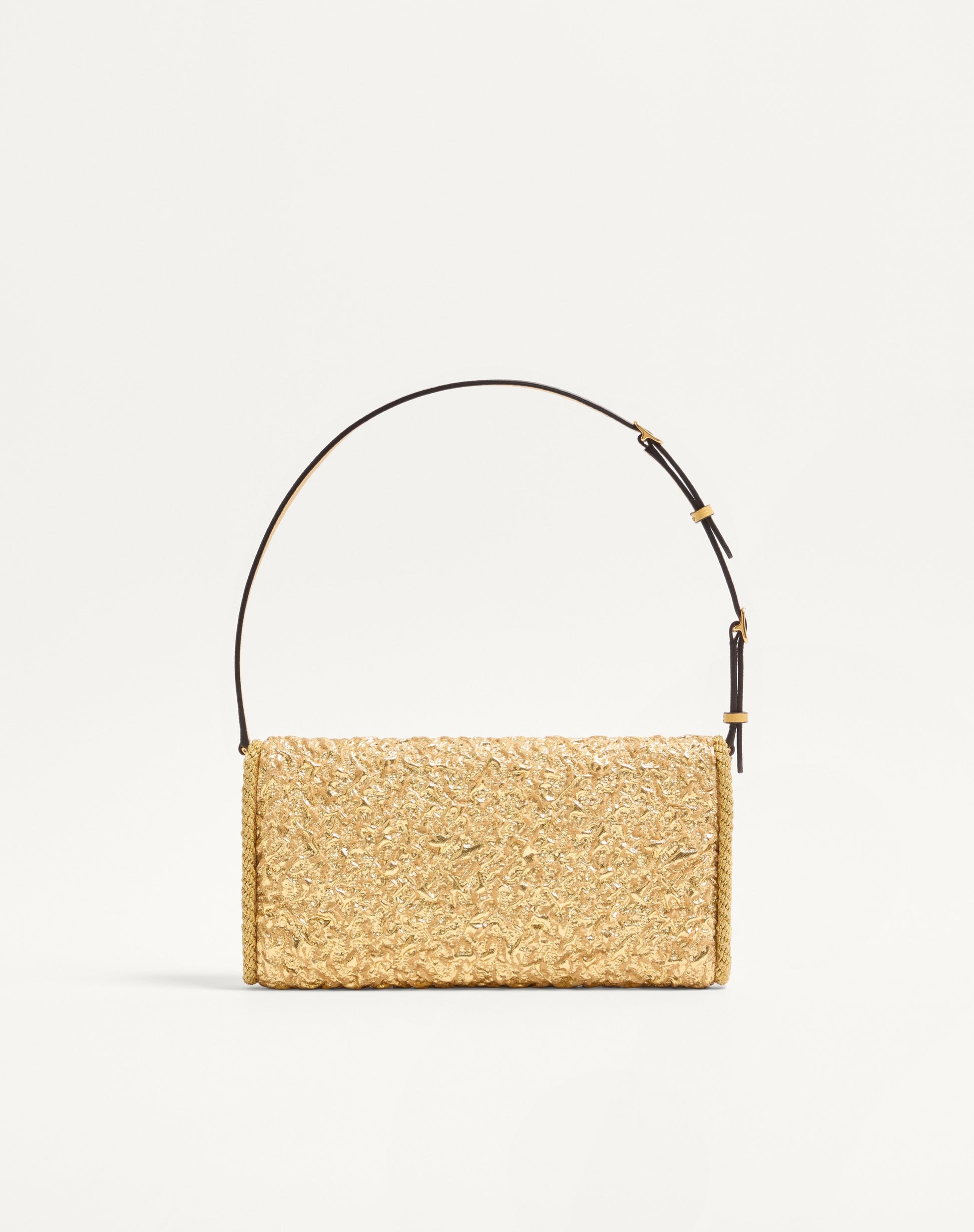 Valentino Garavani Devain Small Shoulder Bag In Cloqué Jacquard Fabric.