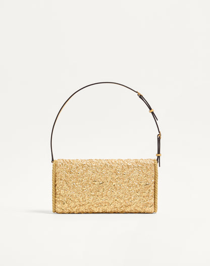 Valentino Garavani Devain Small Shoulder Bag In Cloqué Jacquard Fabric.