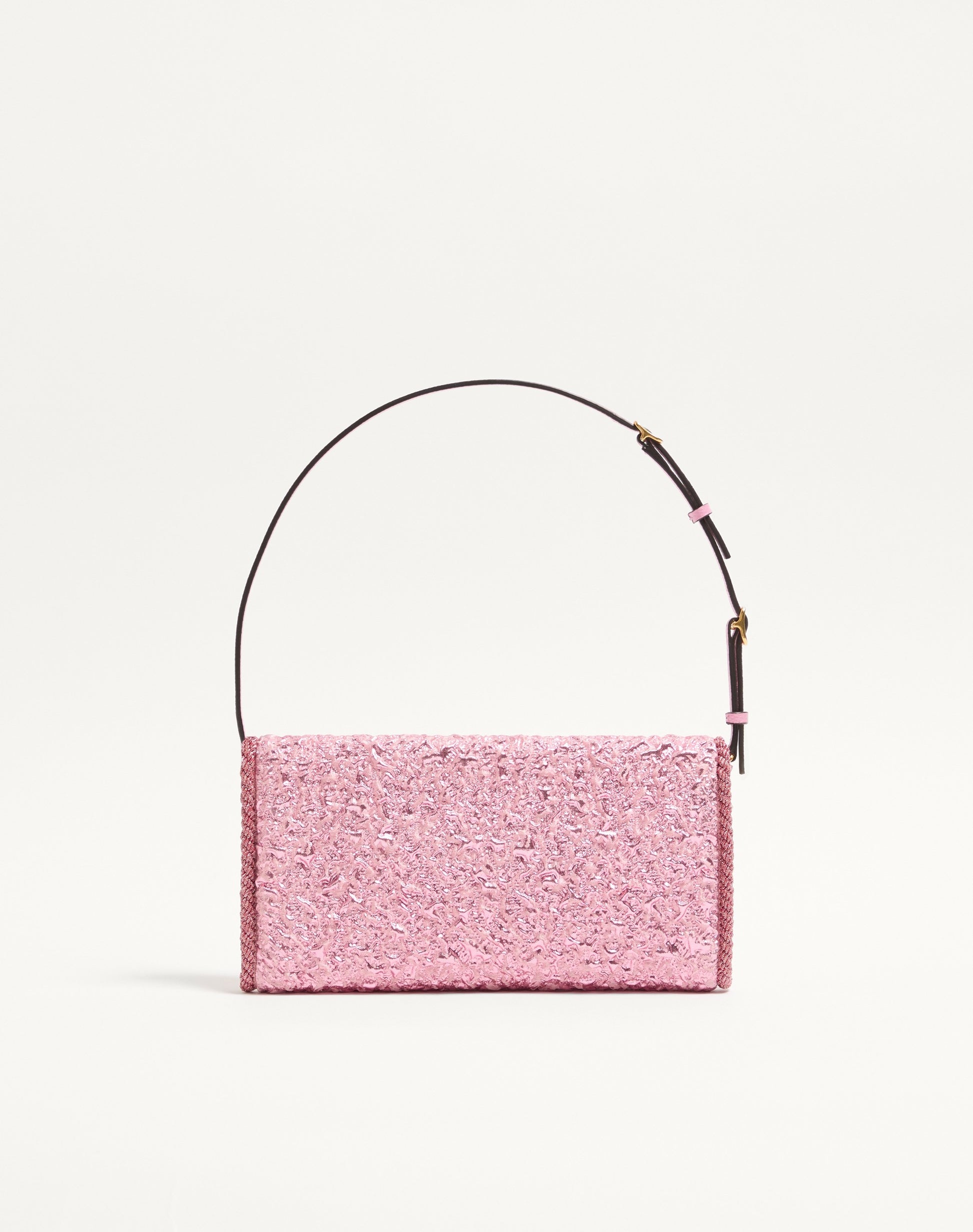 Valentino Garavani Devain Small Shoulder Bag In Cloqué Jacquard Fabric.