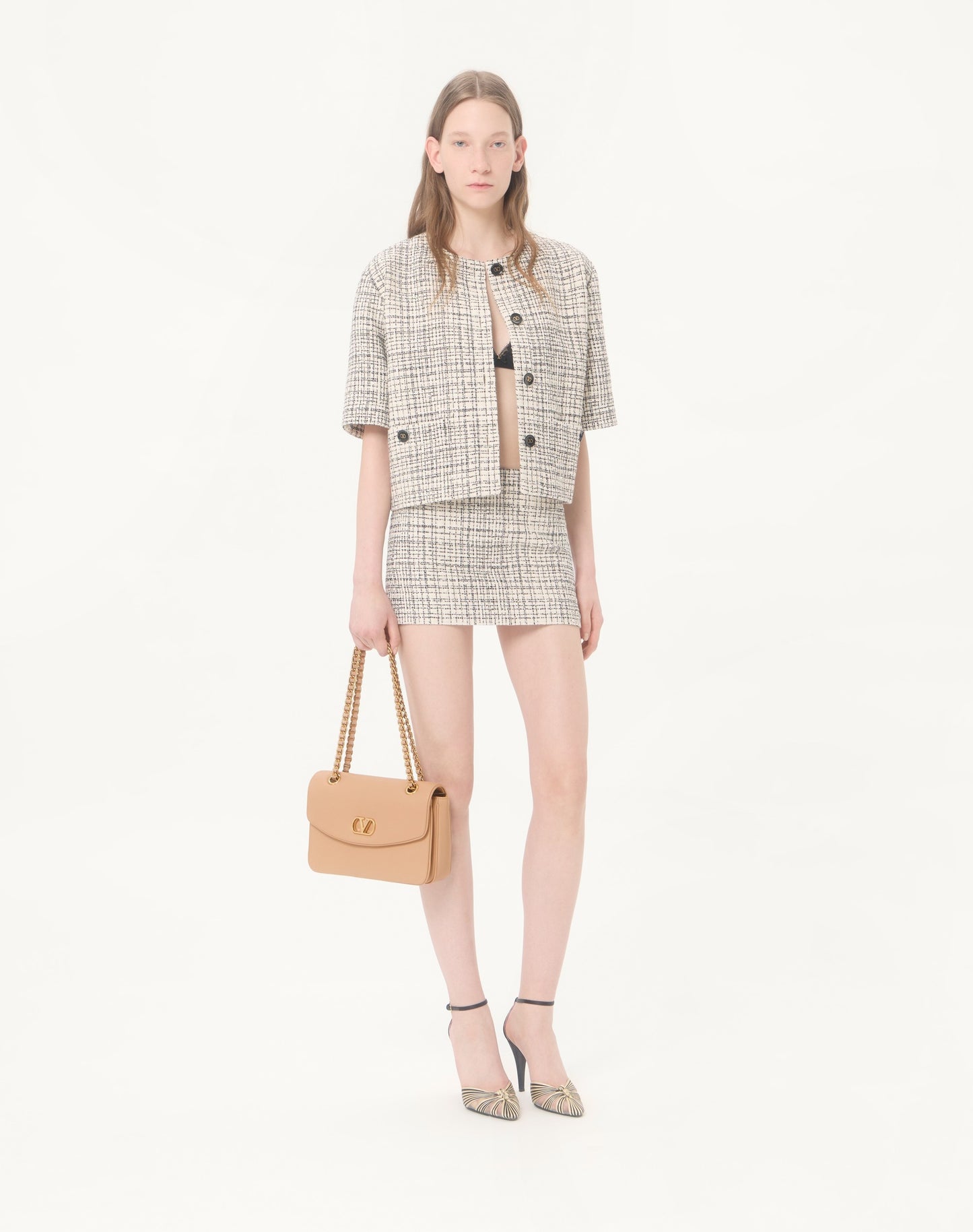 Valentino Garavani Djuna Medium Chain Bag In Nappa Leather