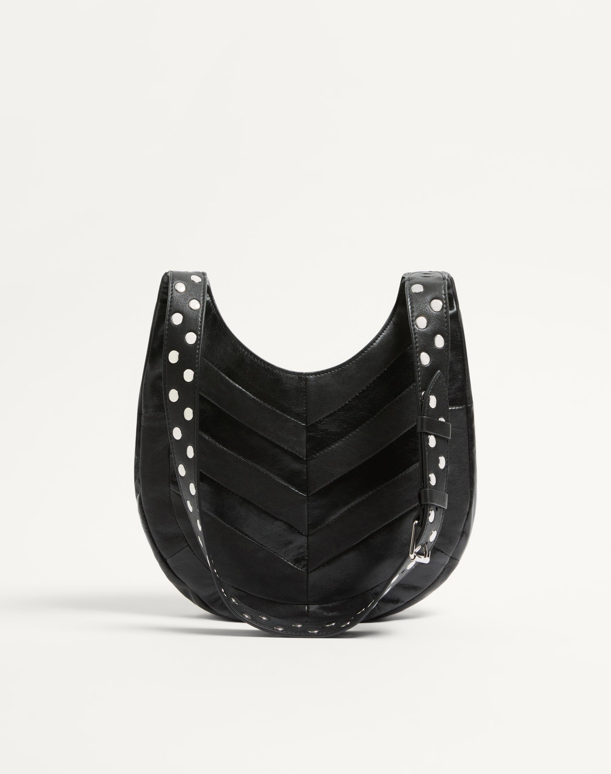 Valentino Garavani Hoboho Small Hobo Bag In Chevron-patterned Nappa Leather