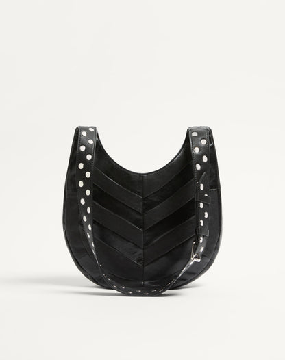Valentino Garavani Hoboho Small Hobo Bag In Chevron-patterned Nappa Leather