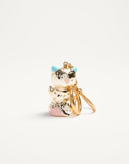 Valentino Garavani Le Chat De La Maison Nylon Bag Charm With Key Ring