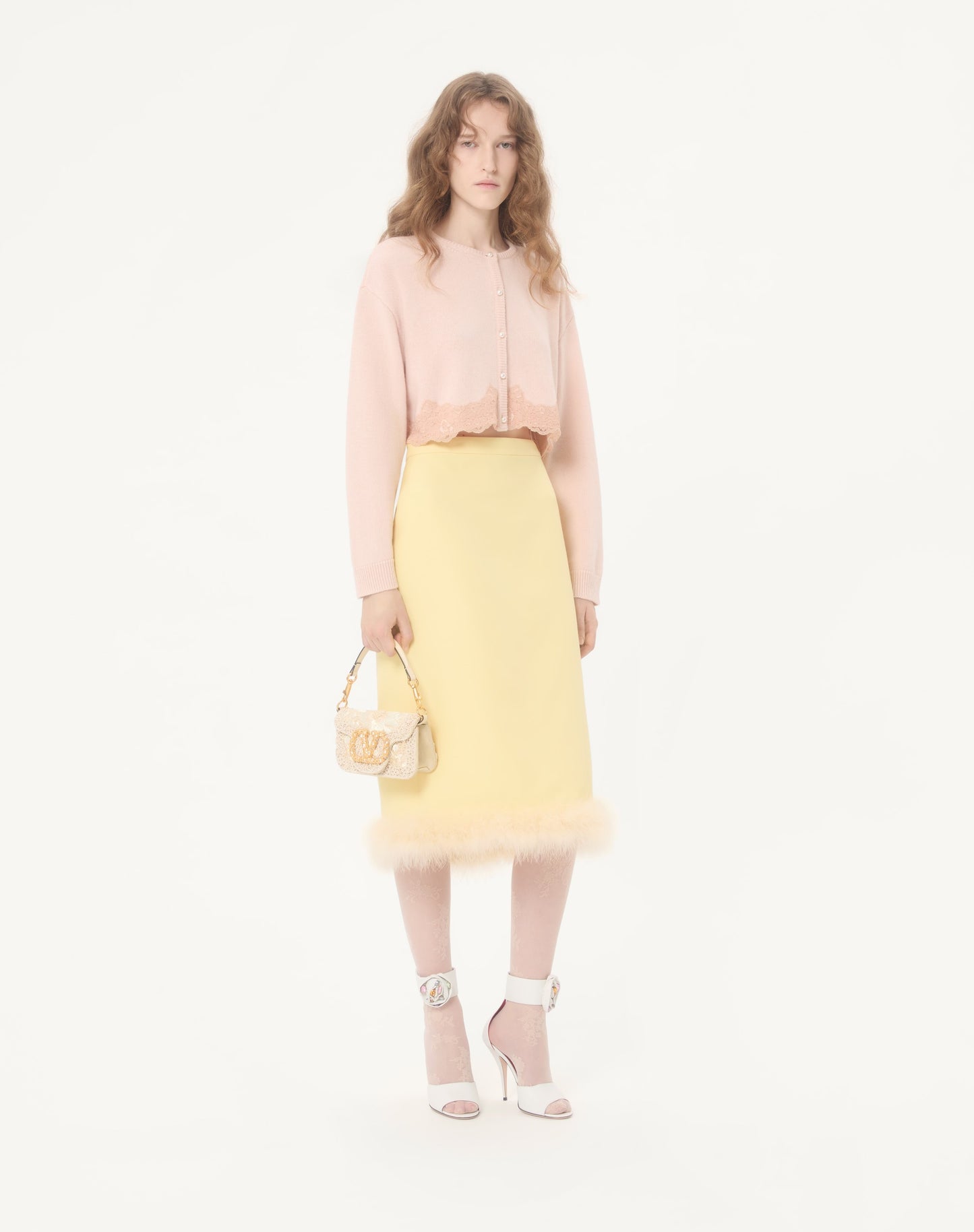 Valentino Garavani Locò Small Embroidered Shoulder Bag With Jewel Logo