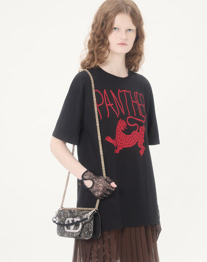 Valentino Garavani Locò Small Embroidered Shoulder Bag With Jewel Logo