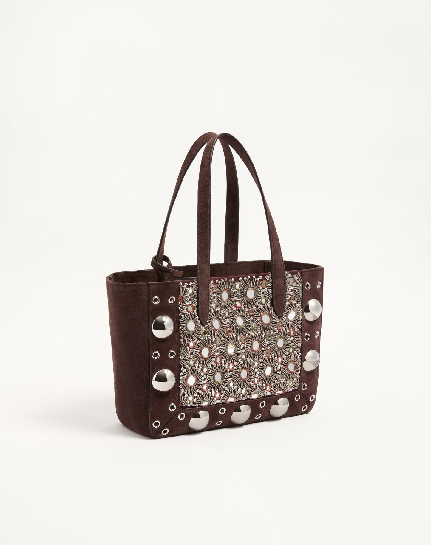 Valentino Garavani Nellcôte Embroidered Medium Shopping Bag